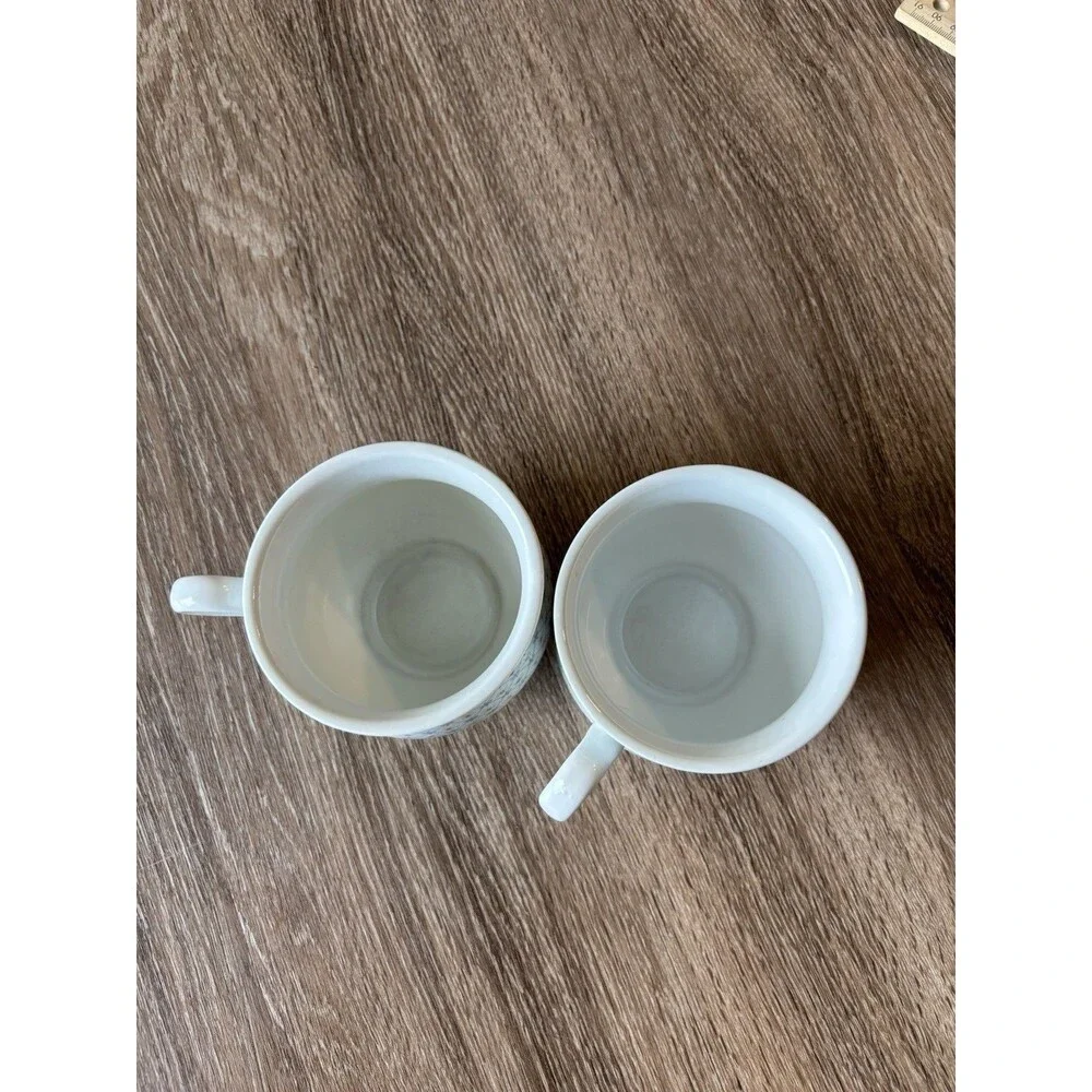 BP Collection Bavaria Present Vintage Mug Set Of 2 - Round Floral Geometric
